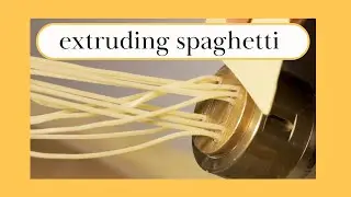 How To Extrude Fresh Spaghetti - Using a DOLLY III Pasta Extruder