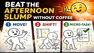 Beat the Afternoon Slump Without Coffee | Simple Productivity & Energy Boosting Tips