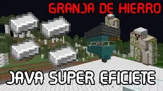 GRANJA DE HIERRO SUPER EFICIENTE #minecraft  #minecrafttecnico  #minecraftgranjas  #granjasminecraft