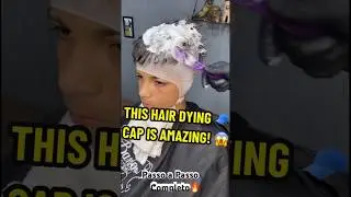 This Hair Dying Cap 🧢 Is Amazing!! #hairdye #oddlysatisfying #beauty #beautytips #viral #hairsalon