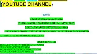 IGNOU MTM 16 PROJECT WORK DETAIL PROCESS OF PROJECT FINISHED..