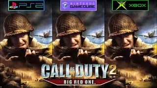 Call of Duty 2: Big Red One PS2 vs GameCube vs Xbox - Graphics Comparison - Framerate - 4k