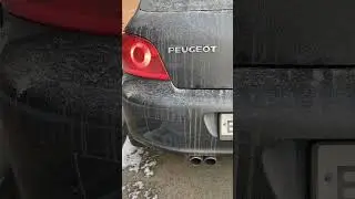Pug 307 exhaust sound cold start in Siberia. #automobile #coldstart #exhaustsound #exhaust #peugeot
