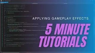 UE4 | 5 Minute Tutorial | Applying Gameplay Effects