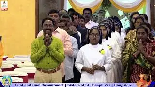16.01.2025 | First and Final Commitment | Sisters of St. Joseph Vaz | Bangalore