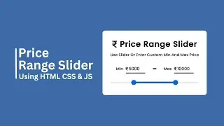 Create A Price Range Slider Using JavaScript