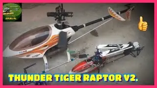 RC NITRO HELICOPTER.| THUNDER TIGER RAPTOR V2.|SERVO SETUP.| ENGINE CHANGE.|