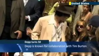 Hollywood star Johnny Depp celebrates 50th birthday: star famed for Pirates of Caribbean role