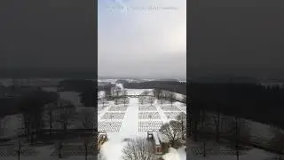 Groesbeek, Canadian War Cemetery as seen from a drone.