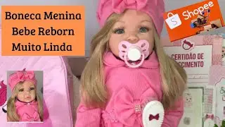 BONECA MENINA BEBE REBORN OLHA QUE FOFURA