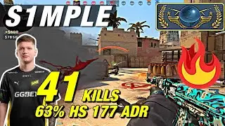 s1mple mirage matchmaking game (41 kills) 63% HS CSGO s1mple POV