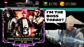 MK Mobile. Raiden Hosted 100+ Strike Force Diamond Pack Opening While I Was in the Shower.