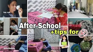 SUMMER AFTER SCHOOL ROUTINE/Tips to get A+ EFFORTLESSLY📚✨ #school #schoolroutine #tips #afterschool