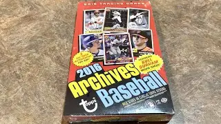 LAST PACK MAGIC!  OPENING A RARE 2016 TOPPS ARCHIVES HOBBY BOX (Throwback Thursday)