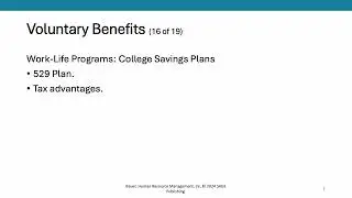 Chapter 13 Managing Benefits pt 3