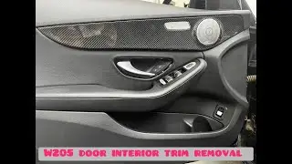 How to remove & to install door interior trim to Mercedes-Benz C class w205 & GLC x253/c253