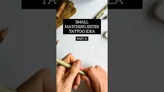 Perfect small matching tattoos for you and your Sister! ✌️ #shorts