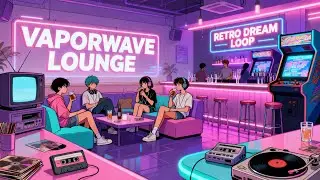 Vaporwave Lounge – Retro Dream Loop (1 Hour) | Nostalgic 80s Chill & Dreamy Pads
