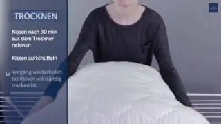 Waschanleitung: FASERKISSEN richtig waschen und trocknen