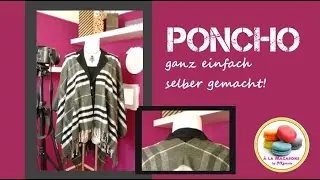 Trendponcho / &Uuml;berschlagtuch ganz einfach selber gen&auml;ht [DIY]