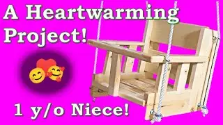 How to: Building an adorable wooden toddler/children's swing for my Niece.