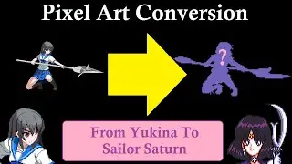 🎨 Sailor Saturn Crouching Fierce 6th Frame Pixel Art Conversion Time Lapse From DBFC To Arcade Style