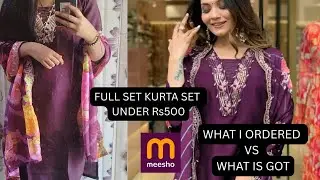 Messho softest kurta set under Rs500 | link in description box