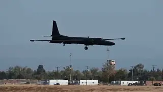 Lockheed U-2 Spy Plane Landing | Sacramento Mather Airport | California Capital Airshow 2022