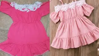 مشروع مربح من البيت خياطة وتفصيل فستان اطفال سهل   Tailoring and sewing a girls' dress