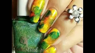 Fall Smoosh Nail Art