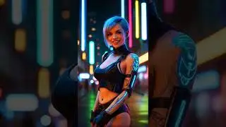 Cosplay in cyberpunk style #cosplay #cosplaygirl #ai