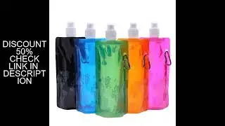 500ML Portable Ultralight Foldable Water Bag Soft Flask Bottle Water Bag Drink Water Bottle Water Ba