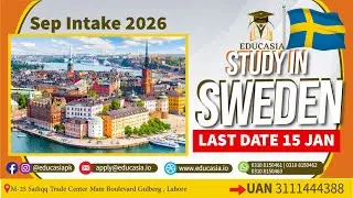 How To Apply For Sweden 🇸🇪 With Family in September Intake 2026 | Study Abroad 