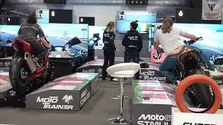 Moto simulator.#nec 2025 real motorbikes meets simulator 