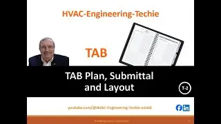 TAB Plan, Schedule, Submittal and Layout required for Test & Balance Services. Training Session T-2