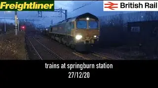 Trains at Springburn Station (27/12/20)
