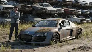 ASMR Car Restoration | 2015 Audi R8 Full Restoration Burnt Looking New