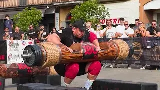 Reyno Nel Unbelievable Log Lift Ladder – Italy 2025 | Strongman Champions League