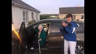 Betty Moody Homecoming after beating Covid-19 at the age of 97