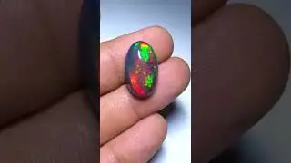 Ethiopian Smoked Black Opal || #opal #shorts #gemstone #youtubeshorts