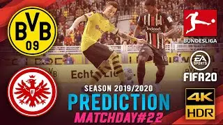 Dortmund vs Frankfurt | FIFA 20 Predicts: Bundesliga 2019/20 ● Matchday 22