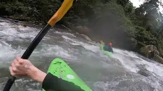 Kayaking Lower Jondachi river near Tena Ecuador