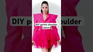 DIY Pointy Shoulder Sleeve&hellip;. How to  draft & sew a pointy shoulder sleeve #sleevedesigns