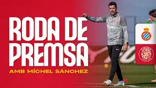 Roda de Premsa de Míchel Sánchez, en la prèvia del RCD ESPANYOL vs GIRONA FC