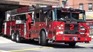 Port Chester Fire Department Tower Ladder 2 Responding 6/18/24