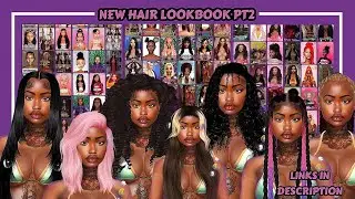 Лукбук причесок для SIMS 4 CC, часть 2 | Моя папка SIMS 4 CC | Добавлены дополнительные материалы