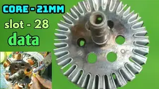 21 mm core 28 slot old model ceiling fan winding / 21mm core old ceiling fan winding data