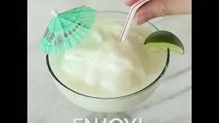 Tropical Snow - Frozen Lime Cocktail
