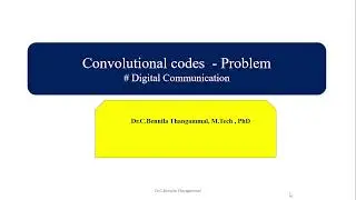 Convolutional Codes - Trellis, State Diagram and Code Tree Problem