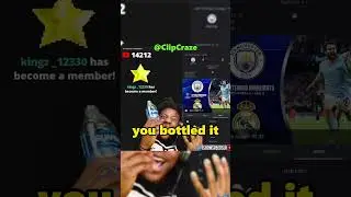 Speed Reacts To Man City Beating Real Madrid In The UCL 😢#shorts